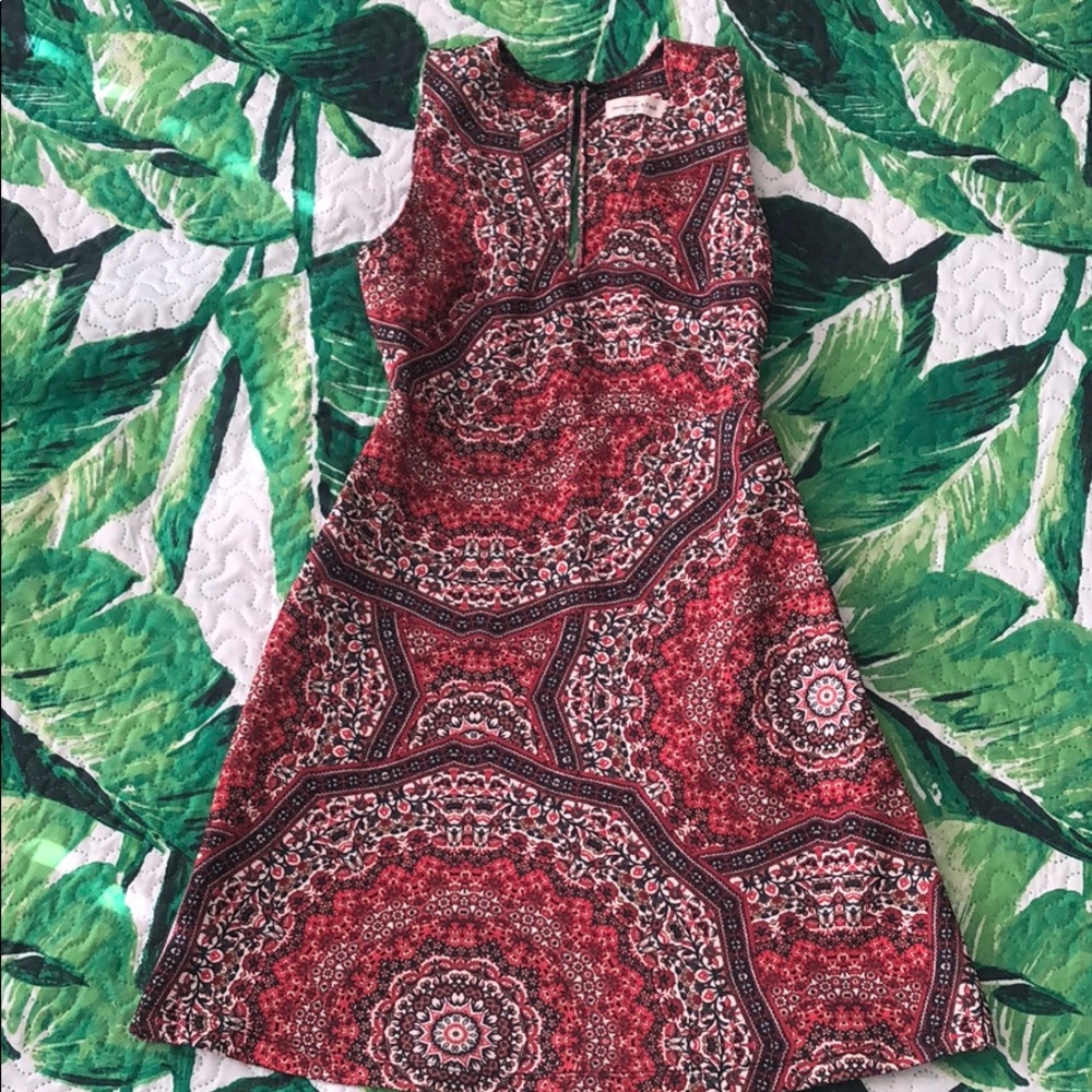 Abercrombie Floral Design MIDI Dress (XS)
